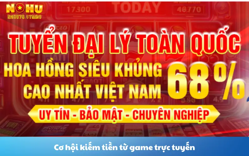 Cơ hội kiếm tiền từ game trực tuyến