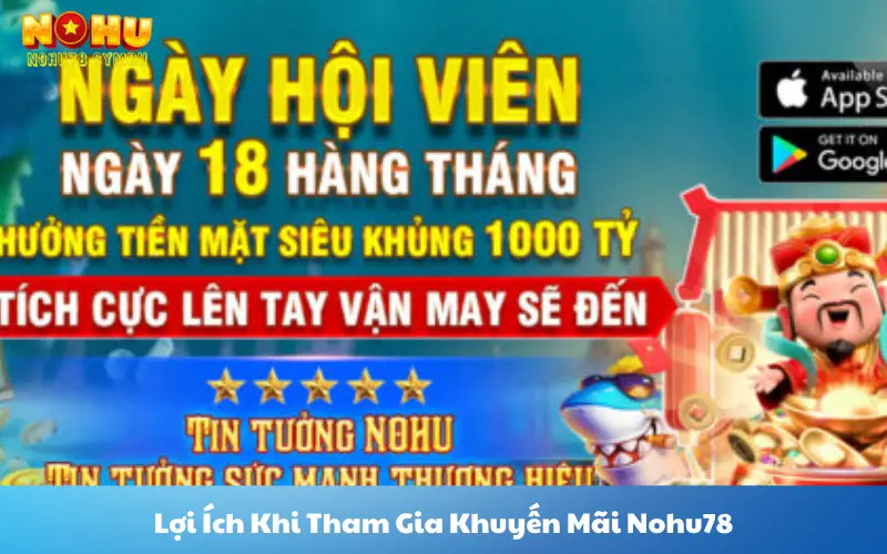 Lợi Ích Khi Tham Gia Khuyến Mãi Nohu78